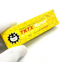 2021 New Version Tktx Tattoo Numbing Cream Lidocaine Pain Relief Yellow Box 10g